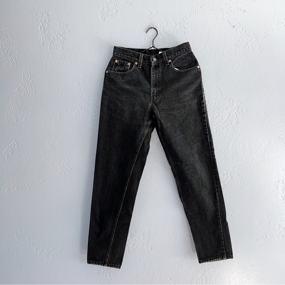 Levi’s 17550-0260 Black Faded Mom Jeans Size 7/27” Vintage 90s - Picture 1 of 12